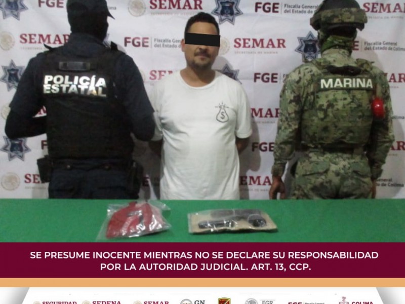Arrestan en Cuauhtémoc a una persona con arma de fuego