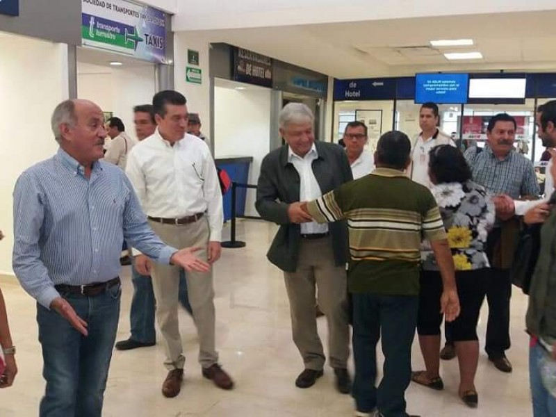 Arriba AMLO a Tapachula.