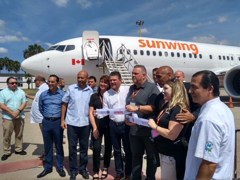 Arriba Sunwing a Mazatlán