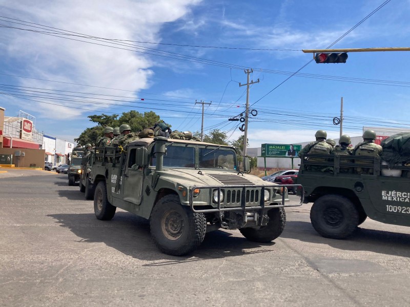 Arriban 300 elementos del Ejército a Sinaloa