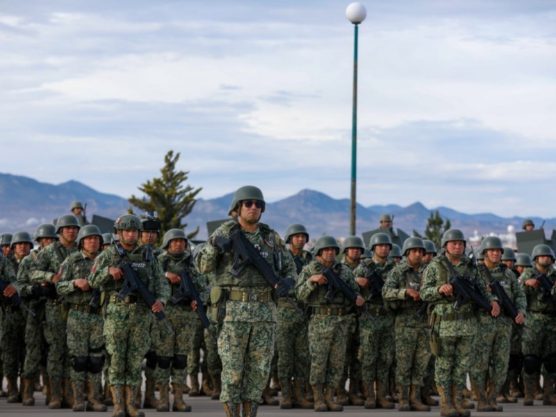 Arriban a Fresnillo, Zacatecas, 800 elementos del Ejército Mexicano