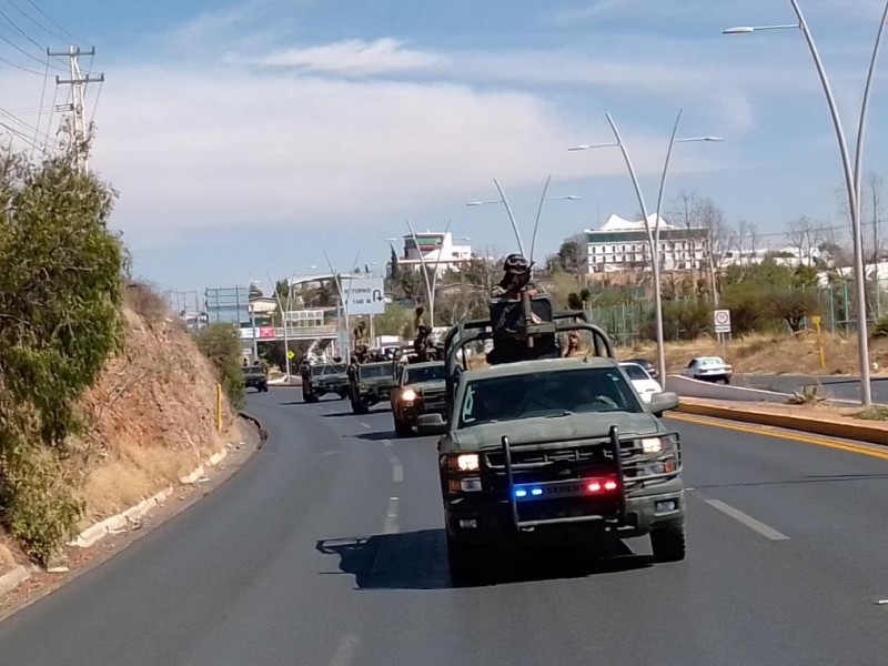 Arriban al estado de Zacatecas elementos del Ejército Mexicano