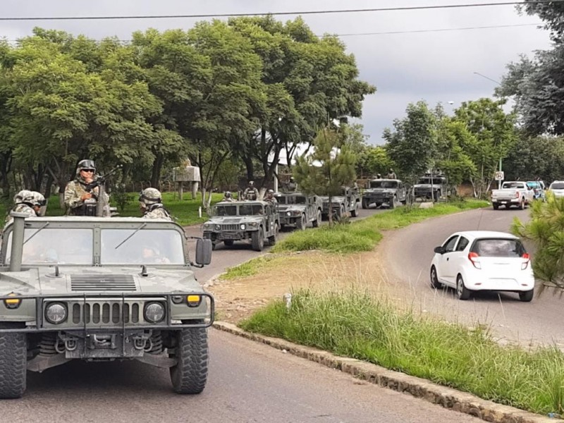 Arriban elementos del ejército a Uruapan