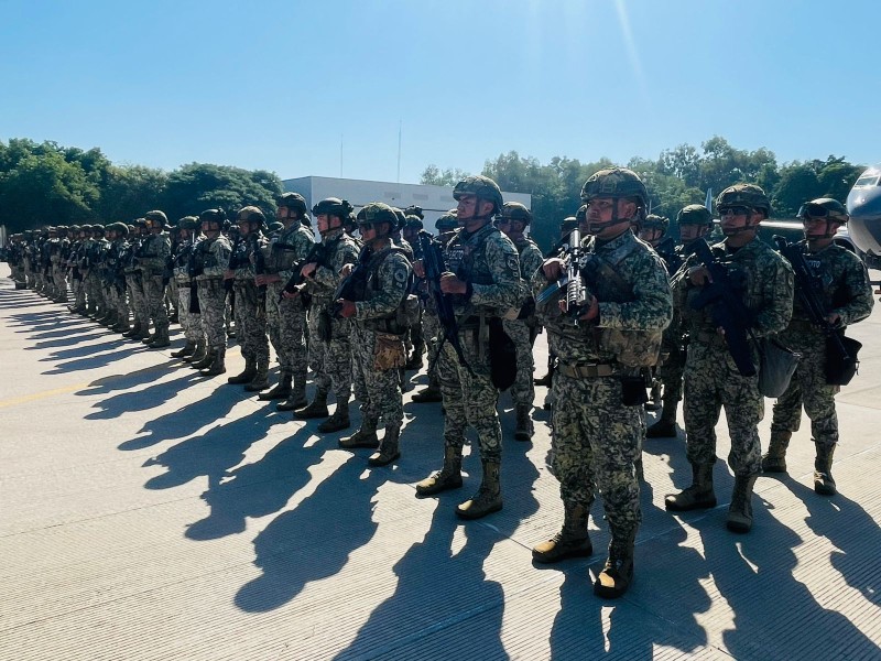 Arribaron 180 elementos de la Sedena para reforzar la seguridad en ...