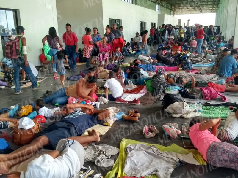 Arribo masivo de Migrantes en Juchitán