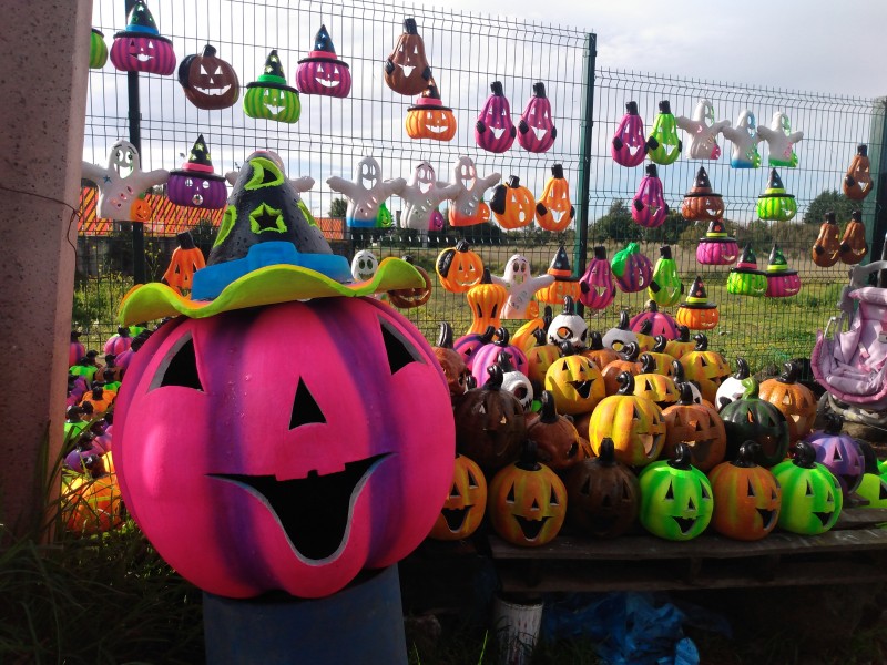 Artesanos comercializan calabazas en carreteras mexiquenses