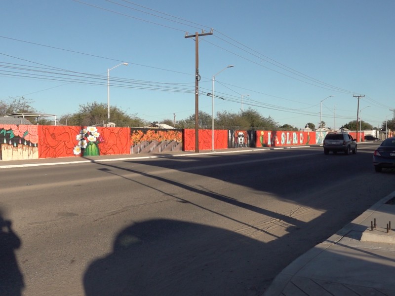 Artistas capitalinos llenan de color las vialidades de SLRC con murales