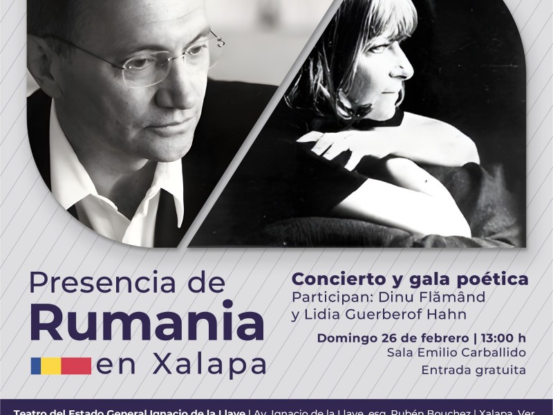 Artistas europeos protagonizarán programa 'Presencia de Rumania en Xalapa'