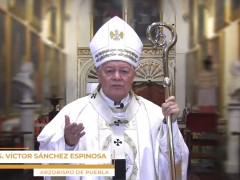 Arzobispo de Puebla, Víctor Sánchez dio el mensaje de pascua