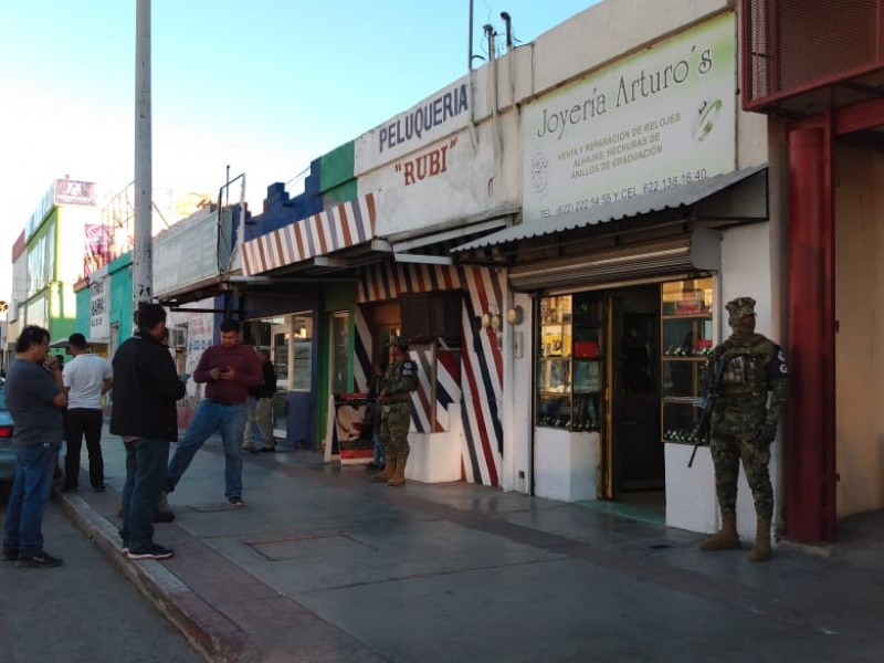 Asaltan Joyería  en centro de Guaymas