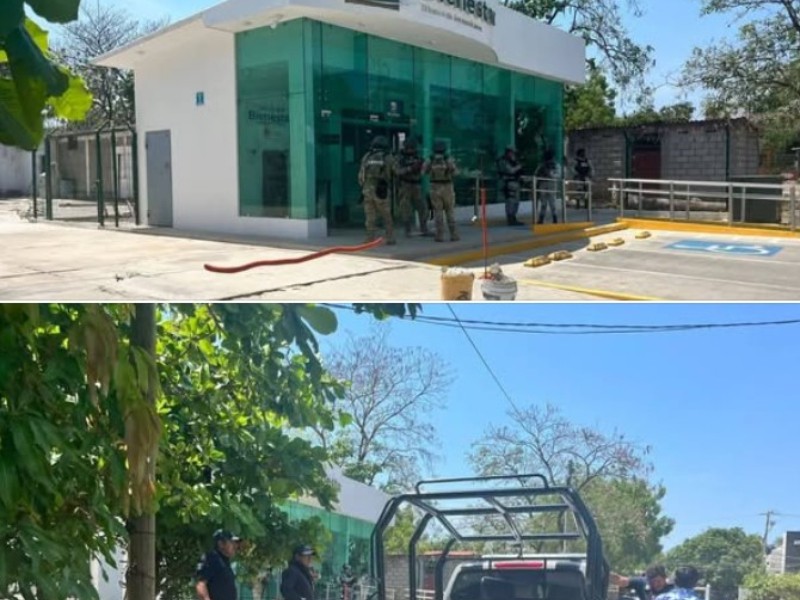 Asaltan sucursal del Banco Bienestar en Ciudad Ixtepec