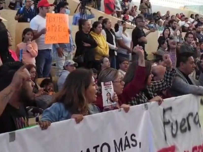 Asegura Alma que manifestación fue de exigencia no de campaña