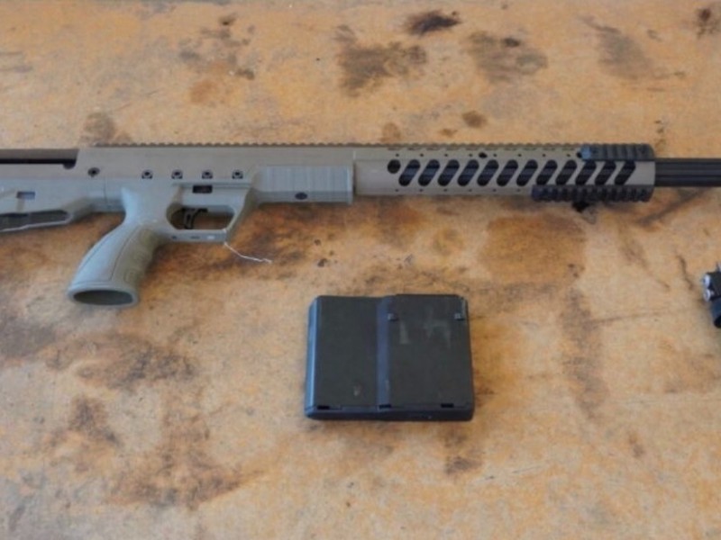 Asegura CBP rifle de alto poder
