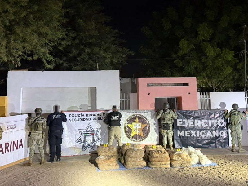 Asegura Gabinete de Seguridad cerca de media tonelada de metanfetamina en SLRC