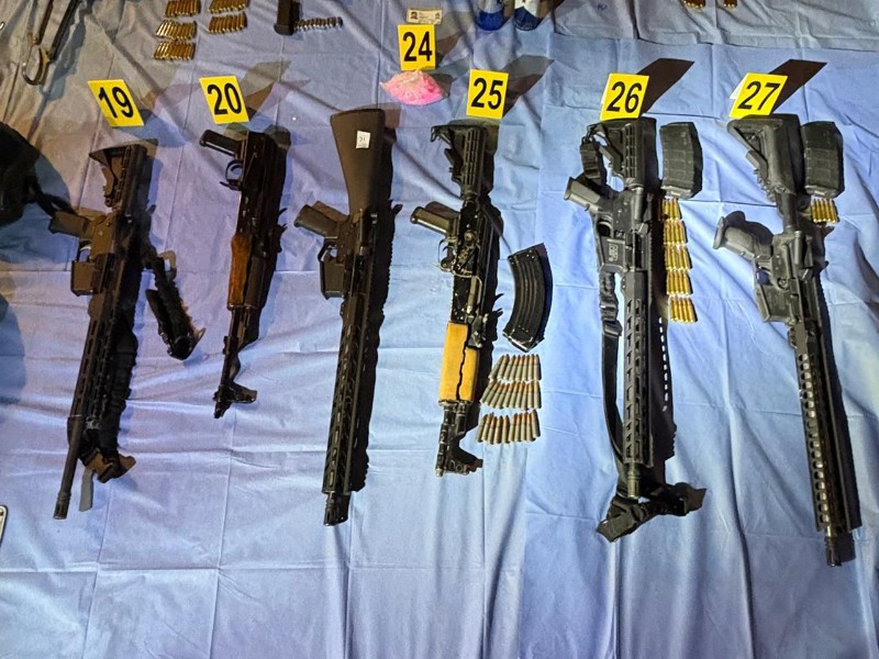 Asegura Marina armas en cateo realizado en Guaymas