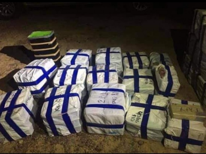 Asegura Sedena cargamento de drogas en Puerto Peñasco