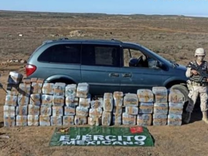 Asegura Sedena cargamento de drogas en Sonora