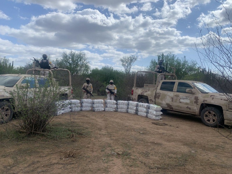 Asegura Sedena en Bacum cargamento de crystal