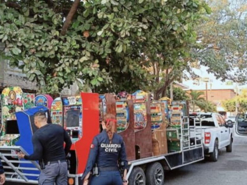 Aseguran 173 maquinitas tragamonedas en Lázaro Cárdenas
