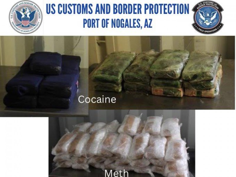 Aseguran 3 cargamentos de droga en garitas de Nogales, Arizona