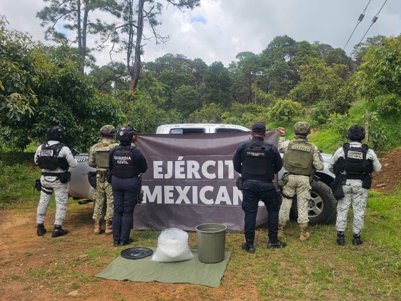Aseguran 500 kilos de metanfetamina en Uruapan