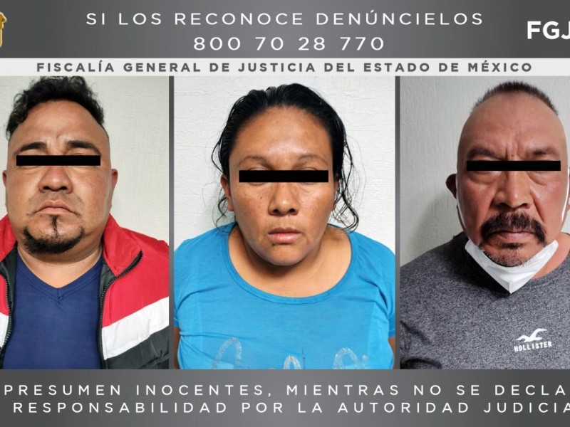 Aseguran a 3 por homicidio en Chimalhuacán