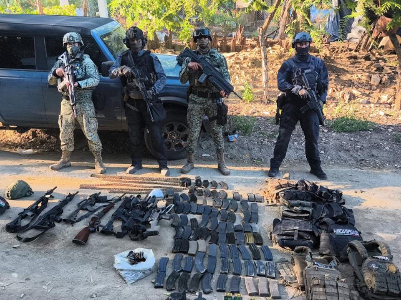 Aseguran armamento durante operativo en la sindicatura de Jesús María Aseguran armamento durante operativo en la sindicatura de Jesús María