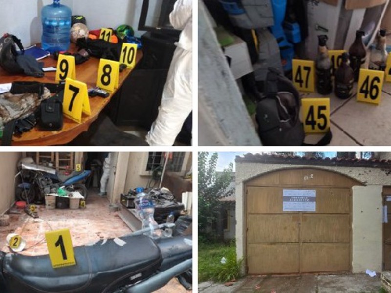 Aseguran armas y droga en cateo en Lagos de Moreno