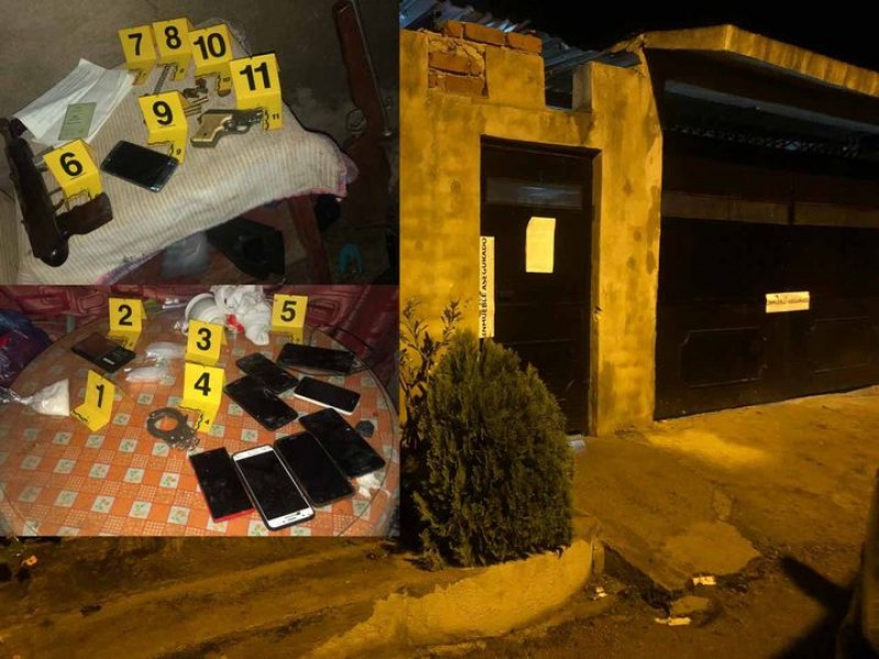 Aseguran armas y droga en domicilio de El Colomo, Manzanillo