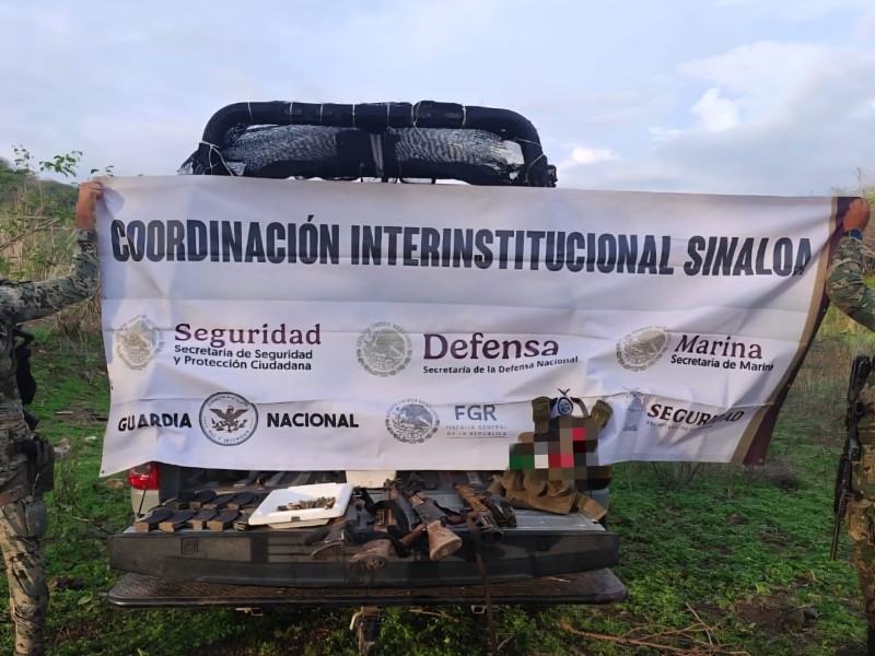 Aseguran armas y equipo táctico en Rosario tras agresión