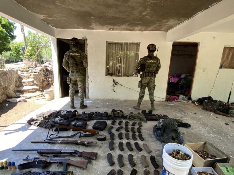 Aseguran Armas y Explosivos en Concordia
