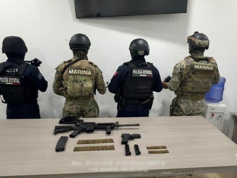 Aseguran armas y municiones en Juchitán