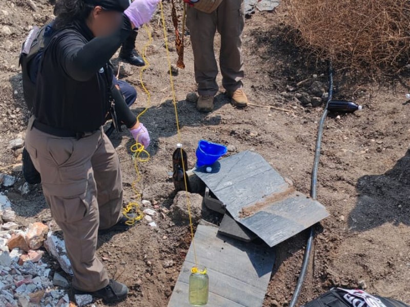 Aseguran bodega utilizada para almacenamiento ilícito de hidrocarburo