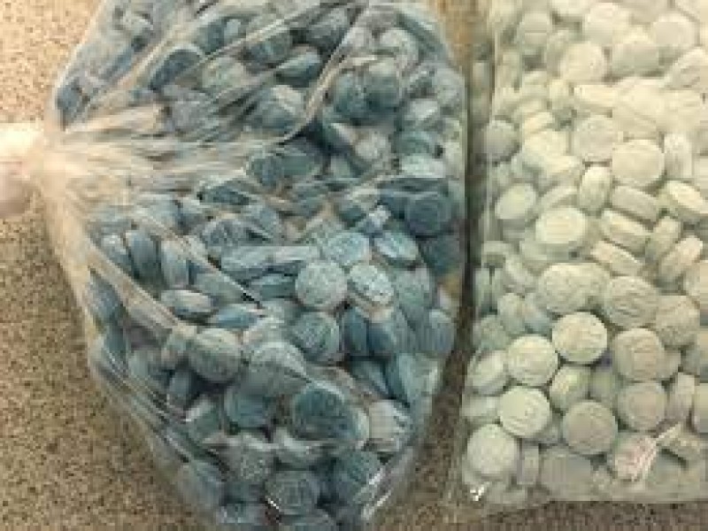 Aseguran cien mil pastillas de fentanilo en BC