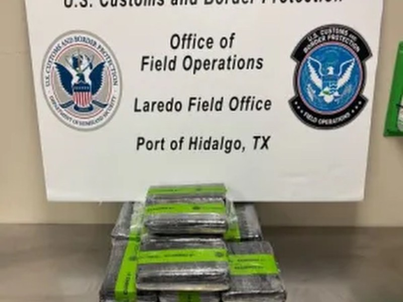 Aseguran cocaína en garita de Texas