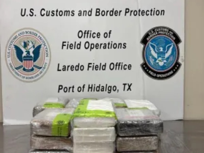 Aseguran cocaína en garita de Texas