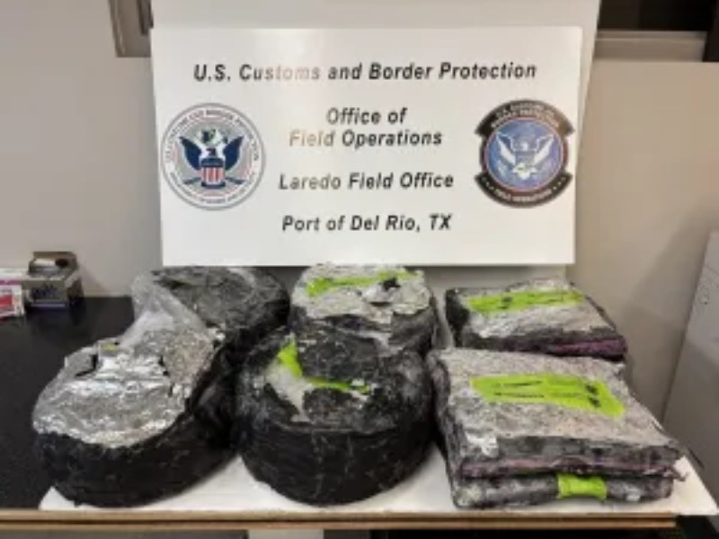 Aseguran contrabando de metanfetamina en garita de Texas