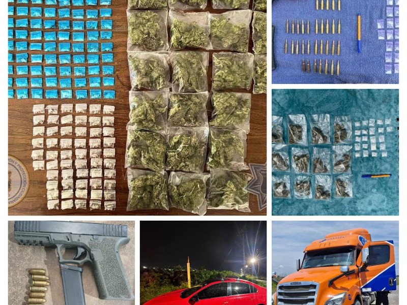 Aseguran droga y detienen a 2 mil por diversas faltas y delitos