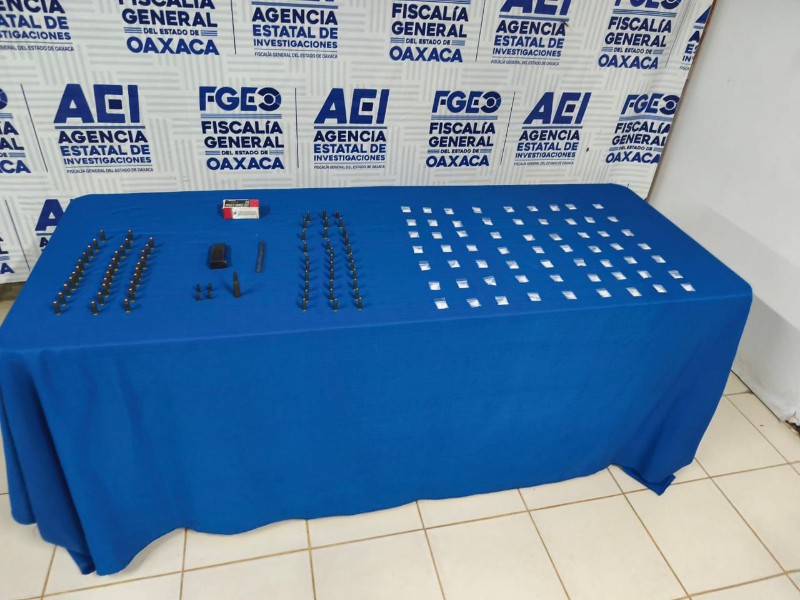 Aseguran drogas y cartuchos en cateos en la Sierra Sur y Papaloapan