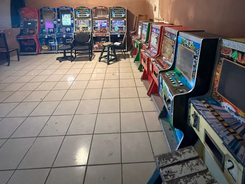 Aseguran en Hermosillo 14 máquinas tragamonedas operadas de manera ilegal