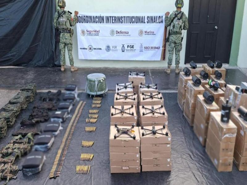 Aseguran explosivos, minas y 48 drones en Rosario y Concordia