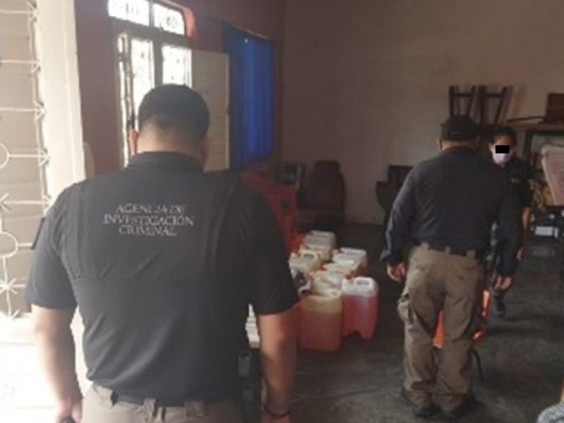 Aseguran hidrocarburo en Berriozábal, Chiapas
