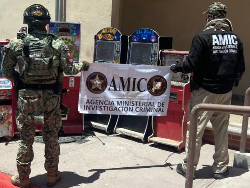 Aseguran máquinas tragamonedas ligadas a narcomenudeo en cajeme