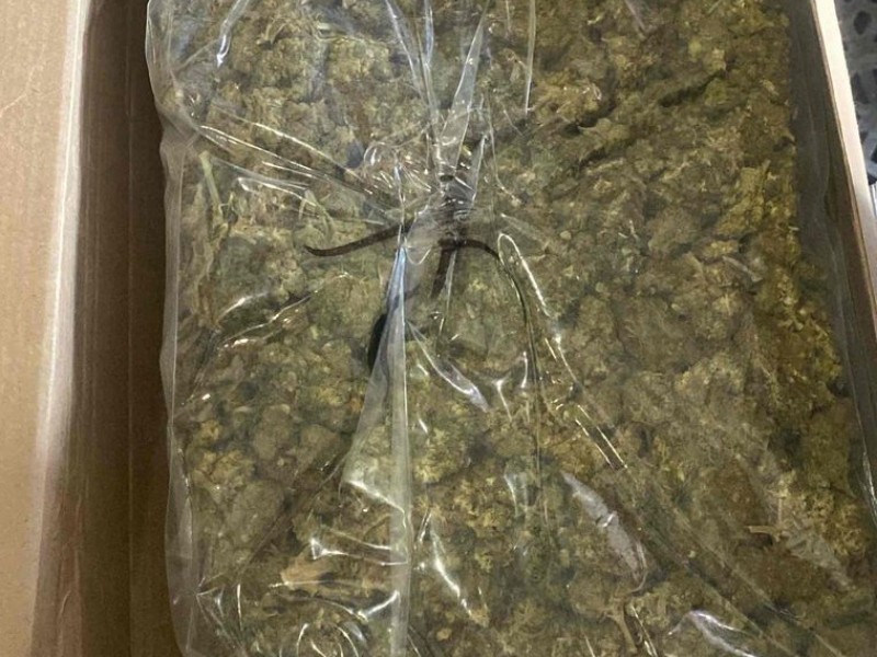 Aseguran marihuana en paquetería de Cajeme