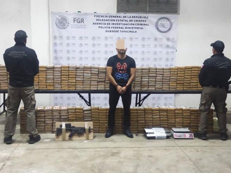 Aseguran más de 500 paquetes de cocaina en Chiapas