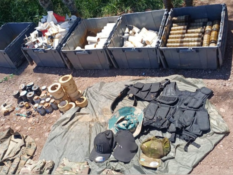 Aseguran materiales para la elaboración de explosivos en Culiacán y San Ignacio