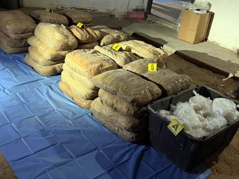 Aseguran media tonelada de metanfetamina