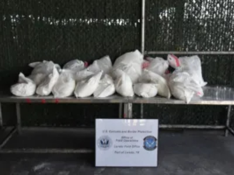 Aseguran Metanfetamina en garita de Texas