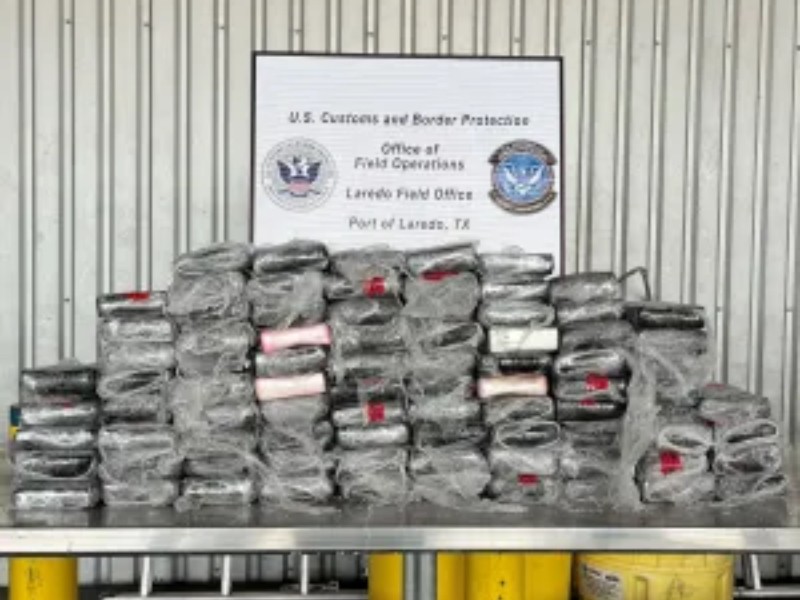Aseguran Metanfetamina y Cocaína en garita de Texas