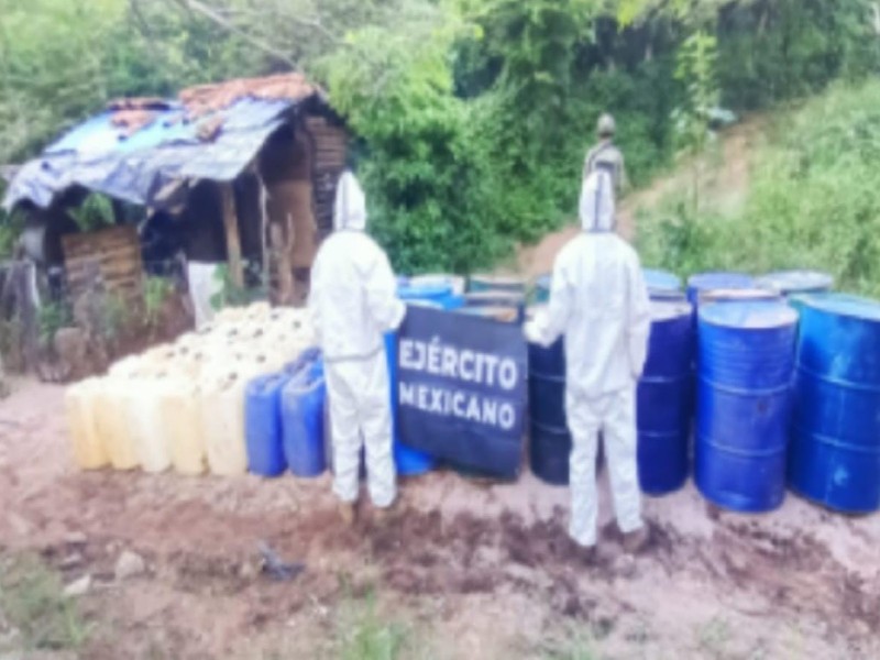 Aseguran narcolaboratorios en Cosalá, Elota y Culiacán